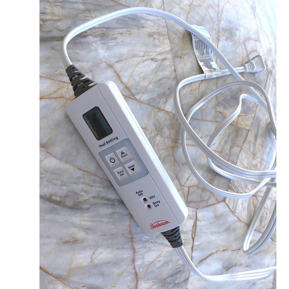 Sunbeam Electric Blanket Replacement Controller 4-Pin Digital Display Auto-Off